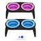 Pet Adobe Elevated Pet Bowls with Non-Slip Stand for Food and Water, Dogs / Cats 16-ounce Each, Blue 888442ELC - alternate 7